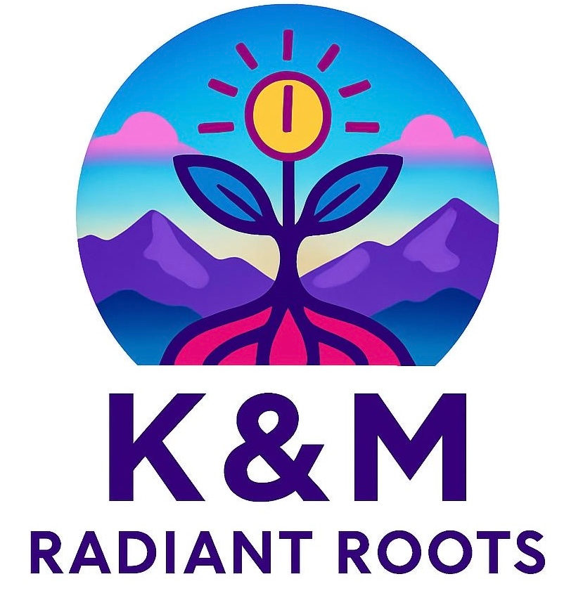 K&M Radiant Roots Logo